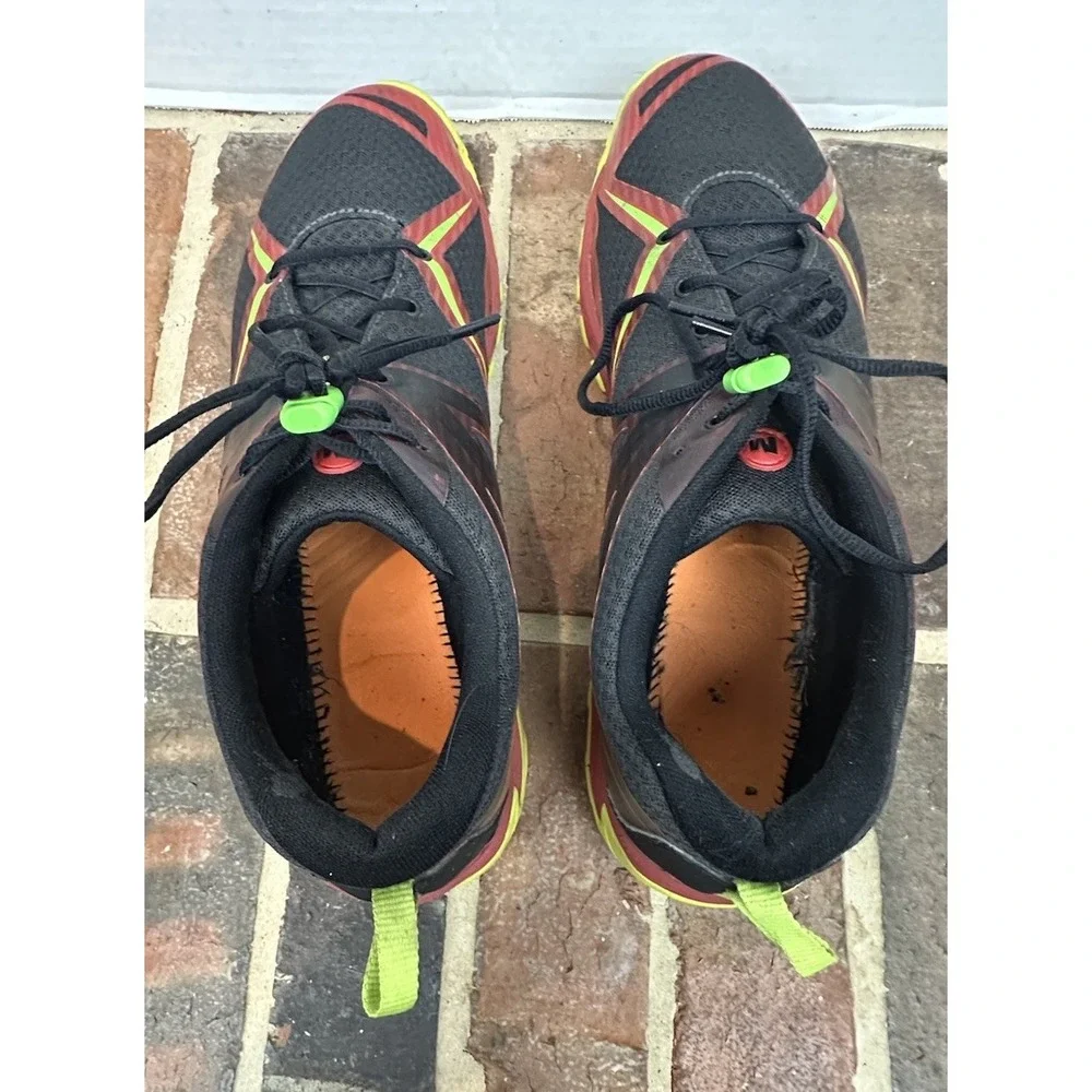 Merrell MQM Trail Running Shoes Black Red Yellow Lace Up Sneakers Men's 14